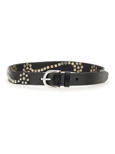 Our Legacy Star Fall Belt In Black