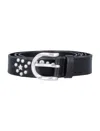 Our Legacy Star Studded Fall Belt In Black