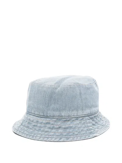 Our Legacy Stitched Brim Bucket Beanie Hat In Blue