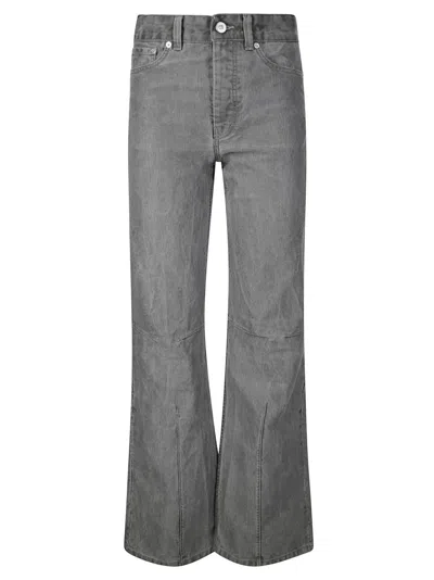 Our Legacy Straight Cotton Jeans In Dark Green