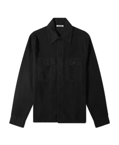 Our Legacy Straight-cut Shirt Jacket In Black