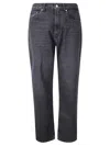Our Legacy Straight Leg Five-pocket Trousers With Belt Loops In Black