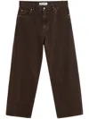 Our Legacy Brown Faded Jeans In Denim In 褐色