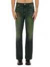 Our Legacy 70s Cut Straight-leg Indigo-dyed Jeans In Green