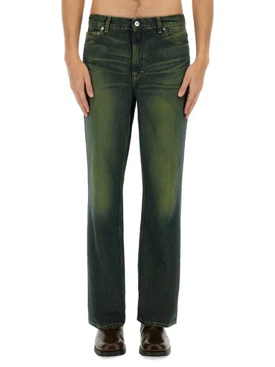 Our Legacy Straight Leg Jeans In Green