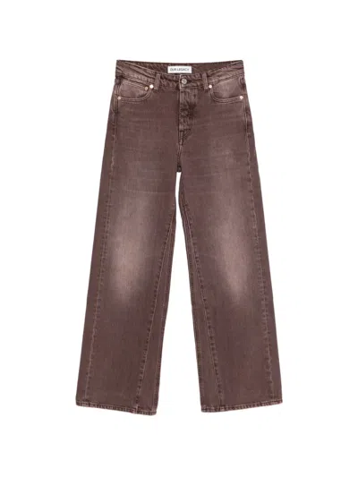 Our Legacy Straight-leg Treble Cut Jeans In Brown