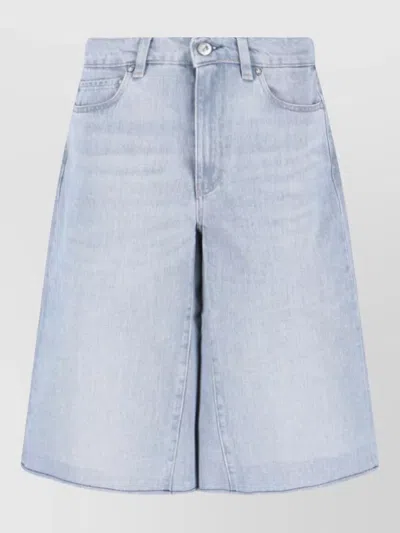 Our Legacy Straight Skirt Belt Loops Back Pockets In Blue