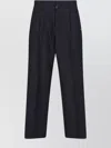 Our Legacy Straight Trousers With Belt Loops And Side Pockets In Black