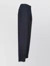 Our Legacy Straight Trousers With Elastic Waistband And Pockets In Blue