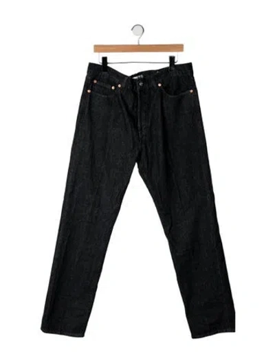 Pre-owned Our Legacy Straight-leg Jeans W/ Tags In Black