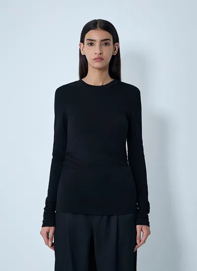 Our Legacy Strain Slim Top In Black