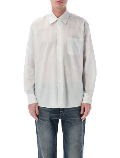 Our Legacy Mens Above Index Stripe Coolthread Cloth Shirt In Multi