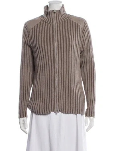 Pre-owned Our Legacy Striped Turtleneck Sweater W/ Tags In Neutral