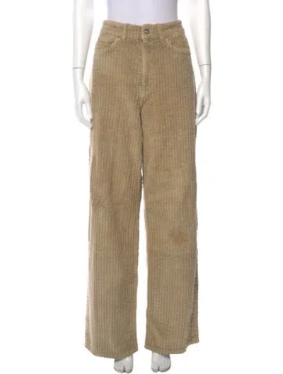 Pre-owned Our Legacy Striped Wide Leg Pants In Neutral