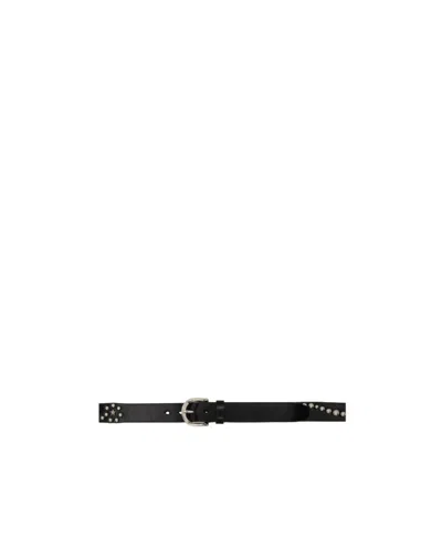 Our Legacy Stud-embellished Leather Belt In Black