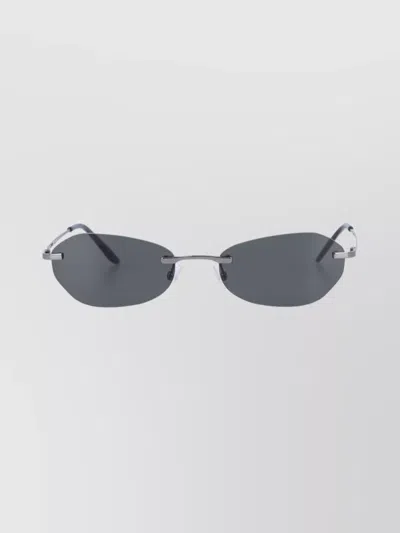 Our Legacy Stylish Rimless Sunglasses With Adjustable Nose Pads In Blue