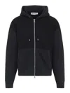 Our Legacy Hooded Knitwear With Drawstring And Ribbed Cuffs In Black