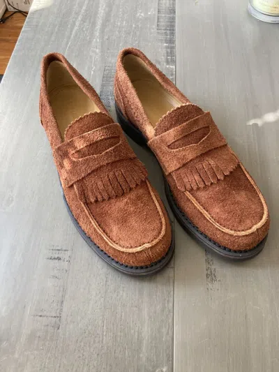 Pre-owned Our Legacy Suede Loafer In Brown