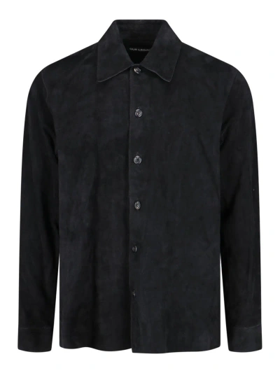Our Legacy Suede Shirt In Black
