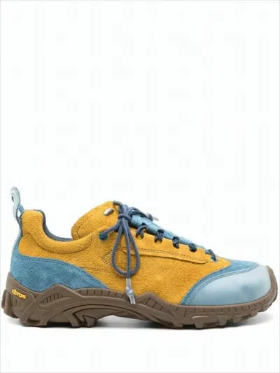 Our Legacy Suede Sneakers With Blue In Multi