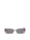 Our Legacy Rectangular Transparent Sunglasses Dark Lenses