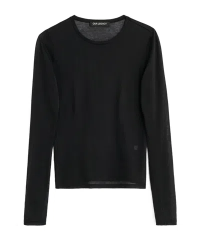 Our Legacy Super Slim Longsleeve In Black