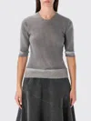 Our Legacy Dual Grey Spray-dye Wool Knit Top In Multi