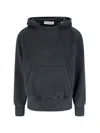 Our Legacy Relic Cropped Distressed Cotton-jersey Hoodie In Black