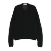 Our Legacy False V-neck Sweater In Black