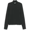 Our Legacy Gray Dropped Shoulder Turtleneck In Grey
