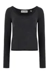Our Legacy Long Sleeve Crop Top In Grey