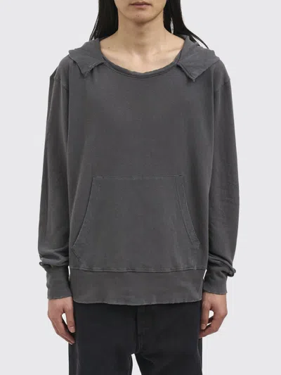 Our Legacy Relic Loopback Cotton Lino Boxy Hoodie In Gray