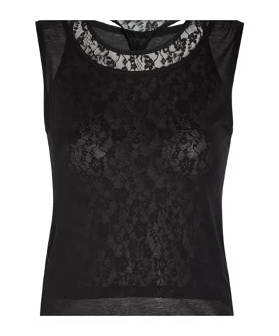 Our Legacy Swim Layered-effect Cotton-blend Tank In Transparent