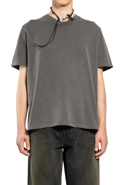 Our Legacy Mens Worn Black Boxy Short-sleeve Cotton-jersey T-shirt In Gray