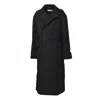 Our Legacy Tailored Black Coat With Minimalist Design And Structured Silhouette In Black