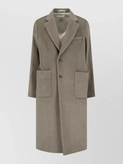Our Legacy Tailored Coat Back Vent Button Cuffs In Green