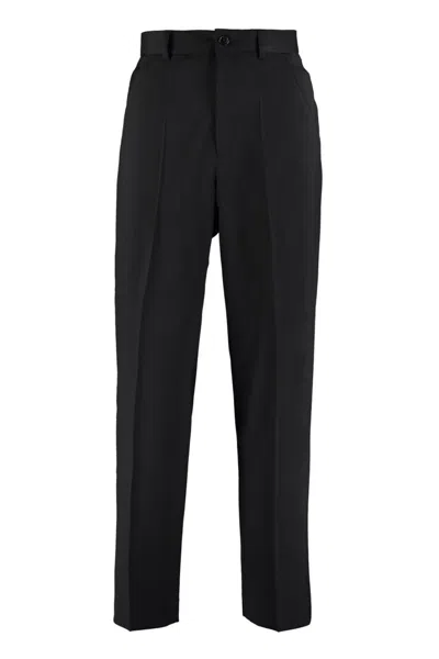 Our Legacy Tailored Straight Pants With Classic Waistband In Black
