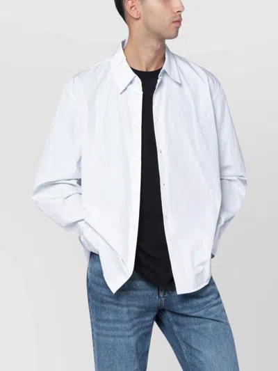 Our Legacy Tailored Striped Long Sleeve Shirt In White