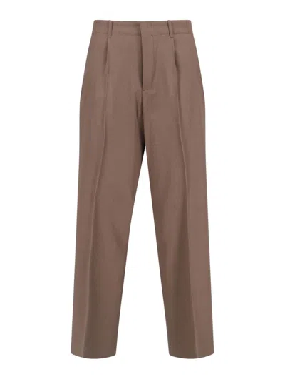 Our Legacy Tailored Wool Blend Trousers In Brown