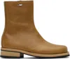 Our Legacy Camion Stiefeletten In Burnt Sugar Leather