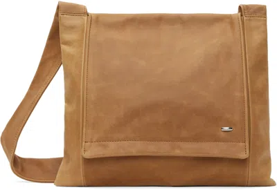 Our Legacy Tan Slim Bag In Burnt Sugar Leather