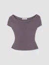 Our Legacy Tank Top Sculpt In Wet Bark Dry Cotton