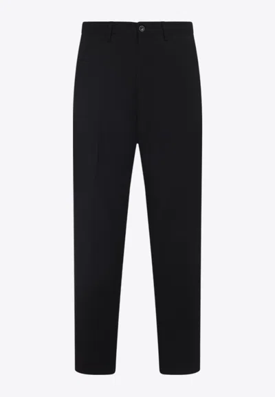 Our Legacy Tapered-leg Chino Pants In Black