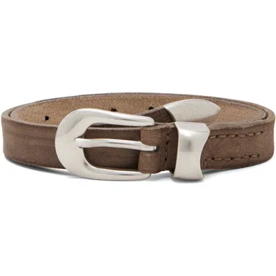 Our Legacy Taupe 2 Cm Belt In Brown