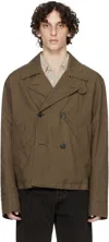Our Legacy Taupe Dispatch Peacoat
