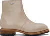 Our Legacy Taupe Engine Boots In Gold