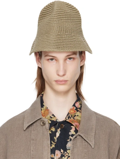 OUR LEGACY TAUPE TOM TOM BUCKET HAT