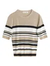 Our Legacy Multicolor Striped Teeny Long Sleeve T-shirt In Neutral