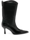 Our Legacy Pointed-toe Embossed Ankle Boots