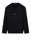 Our Legacy Wool Alpaca Cardigan In Black